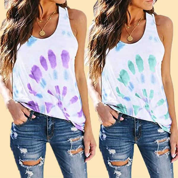 new plus size women tank t-shirt 2020 casual tie dye print sleeveless o-neck loose fashion street girls clothing blue vest, White
new plus size women tank t-shirt 2020 casual tie dye print sleeveless o-neck loose fashion street girls clothing blue vest, White