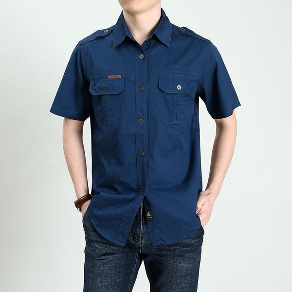 big size men's shirts short sleeve cotton casual blouse sports hiking climbing outdoor fishing cargo m-5xl, Gray;blue
big size men's shirts short sleeve cotton casual blouse sports hiking climbing outdoor fishing cargo m-5xl, Gray;blue