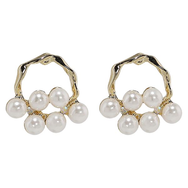 women's sweet simulation pearl stud earrings girl elegant rhinestone silver needle earrings pendant, Golden;silver
women's sweet simulation pearl stud earrings girl elegant rhinestone silver needle earrings pendant, Golden;silver