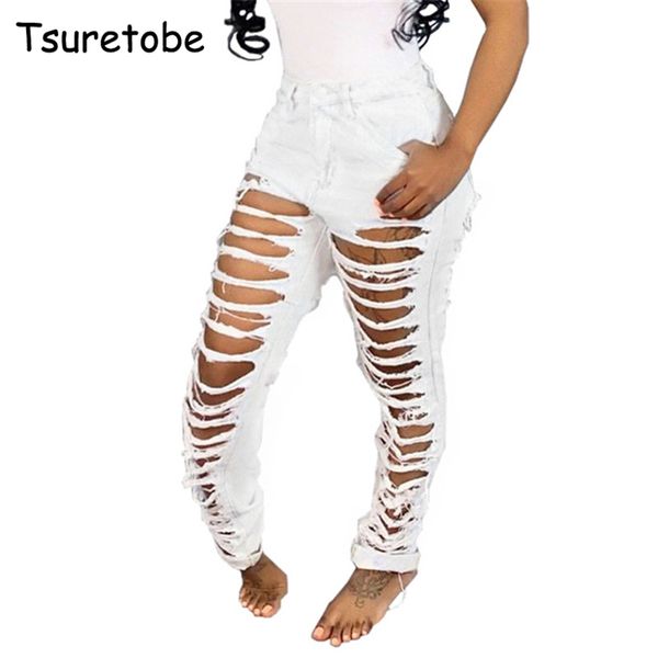 tsuretobe white hole ripped jeans woman slim high waist denim pencil pants lady fashion bodycon trousers female, Blue
tsuretobe white hole ripped jeans woman slim high waist denim pencil pants lady fashion bodycon trousers female, Blue