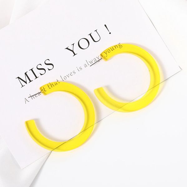 simple big circle acrylic hoop earrings for women jewelry transparent yellow red geometric round statement earrings party gift, Golden;silver
simple big circle acrylic hoop earrings for women jewelry transparent yellow red geometric round statement earrings party gift, Golden;silver