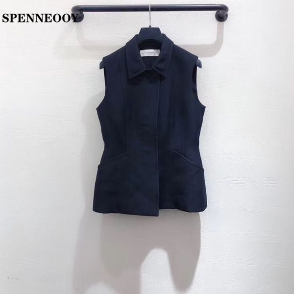spenneooy designer custom runway fashion women summer solid color high end vest outerwear ladies elegant sleeveless office coat, Black;white
spenneooy designer custom runway fashion women summer solid color high end vest outerwear ladies elegant sleeveless office coat, Black;white