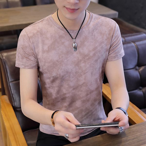 summer ice silk short-sleeved t-shirt 2020 korean slim compassionate young handsome short-sleeve t-shirt trend of men's personality, White;black
summer ice silk short-sleeved t-shirt 2020 korean slim compassionate young handsome short-sleeve t-shirt trend of men's personality, White;black