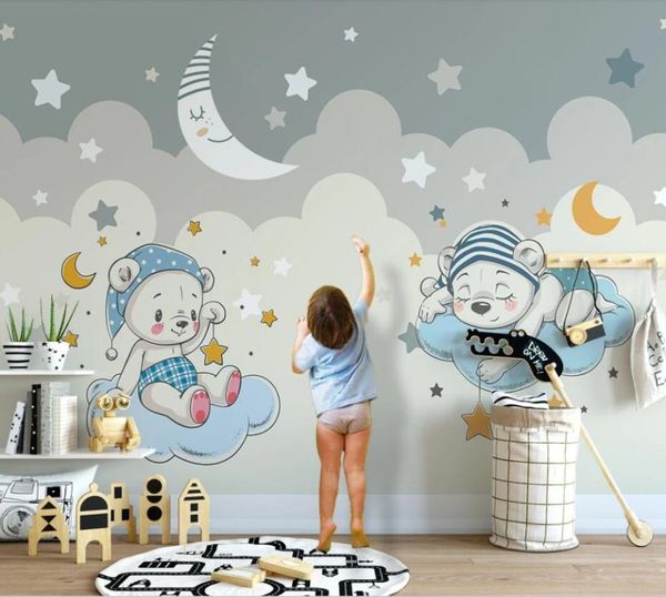 cjsir customized modern fashion stereo wallpaper cartoon little bear moon children's room background wall papers home decor
cjsir customized modern fashion stereo wallpaper cartoon little bear moon children's room background wall papers home decor