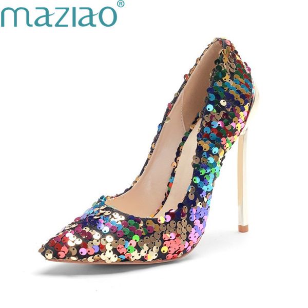 female shoe pointed toe sequins elegant super high heel mary jane shoes rubber luxury shoes women maziao, Black
female shoe pointed toe sequins elegant super high heel mary jane shoes rubber luxury shoes women maziao, Black