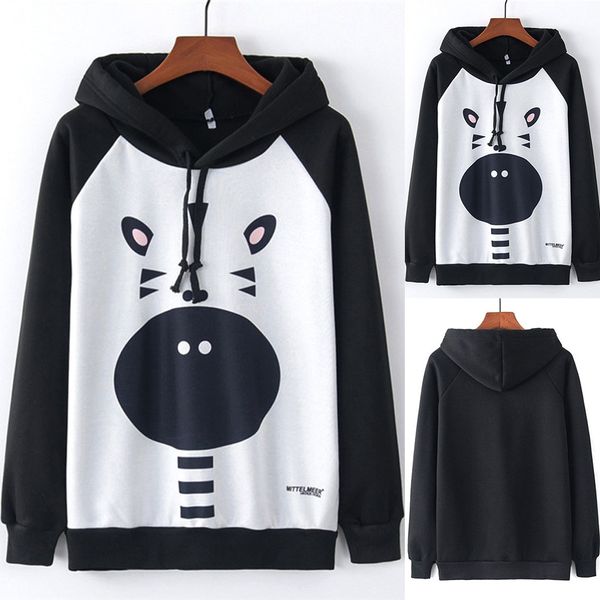 jaycosin hoodies women hoody long sleeve o-neck zebra nose print zipper pockets sport pullover women's hoodies 19august20, Black
jaycosin hoodies women hoody long sleeve o-neck zebra nose print zipper pockets sport pullover women's hoodies 19august20, Black