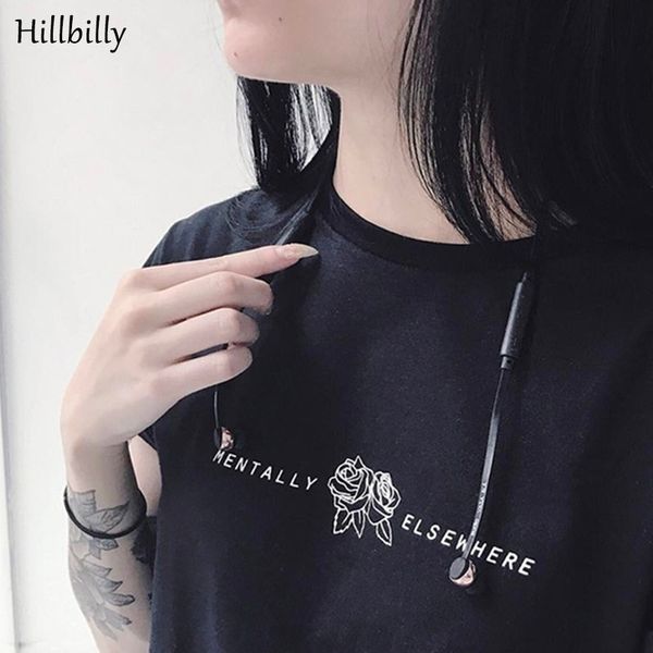 mentally elsewhere rose print front of t-shirt for women summer 2017 black cotton short sleeve casual large tees, White
mentally elsewhere rose print front of t-shirt for women summer 2017 black cotton short sleeve casual large tees, White