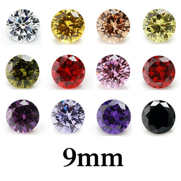 bag of 100pcs 9mm loose round faceted cut 5a zircon beads vvs new cubic jewelry diy good quality loose gemstones accessories wholesale, Black
bag of 100pcs 9mm loose round faceted cut 5a zircon beads vvs new cubic jewelry diy good quality loose gemstones accessories wholesale, Black