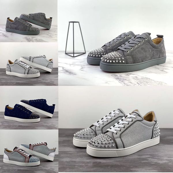 with red bottom sneakers low toe spikes flat red bottom men and women leather sneakers party designer shoes, Black
with red bottom sneakers low toe spikes flat red bottom men and women leather sneakers party designer shoes, Black