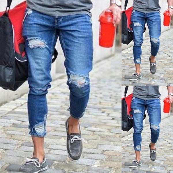 men ripped cparis jeans summer autumn draped holes design jean pants black blue grey trousers
men ripped cparis jeans summer autumn draped holes design jean pants black blue grey trousers
