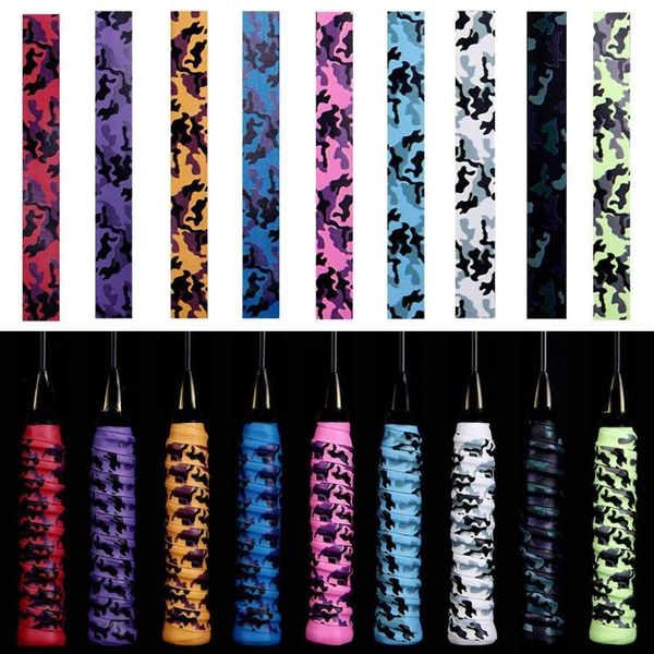sweatband camouflage anti-slip badminton grip tennis overgrip winding sweat band rod for fishing squash over racket padel g1p3, Yellow;black
sweatband camouflage anti-slip badminton grip tennis overgrip winding sweat band rod for fishing squash over racket padel g1p3, Yellow;black