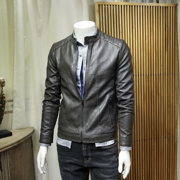 мода корейский solid slim fit мужские искусственные кожаные куртки ворота стойки с длинным рукавом zip мото байкер большой размер мужчины ко, Black
мода корейский solid slim fit мужские искусственные кожаные куртки ворота стойки с длинным рукавом zip мото байкер большой размер мужчины ко, Black