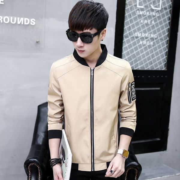 spring and autumn youth men solid color slim fit casual long-sleeve zipper trend korean-style baseball collar jacket men's outer, Black;brown
spring and autumn youth men solid color slim fit casual long-sleeve zipper trend korean-style baseball collar jacket men's outer, Black;brown