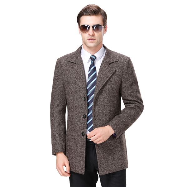 2020 men wool jacket autumn woolen coat winter warm wool coat men tweed fashion blend jackets slim fit mens overcoat, Black
2020 men wool jacket autumn woolen coat winter warm wool coat men tweed fashion blend jackets slim fit mens overcoat, Black