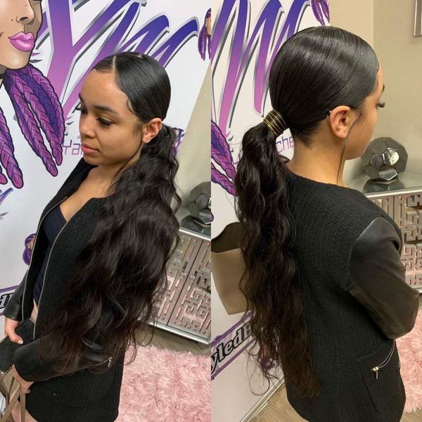 diva human hair ponytail extensions 1b# 100% human hair wet wavy human hair factory direct sale, Black
diva human hair ponytail extensions 1b# 100% human hair wet wavy human hair factory direct sale, Black