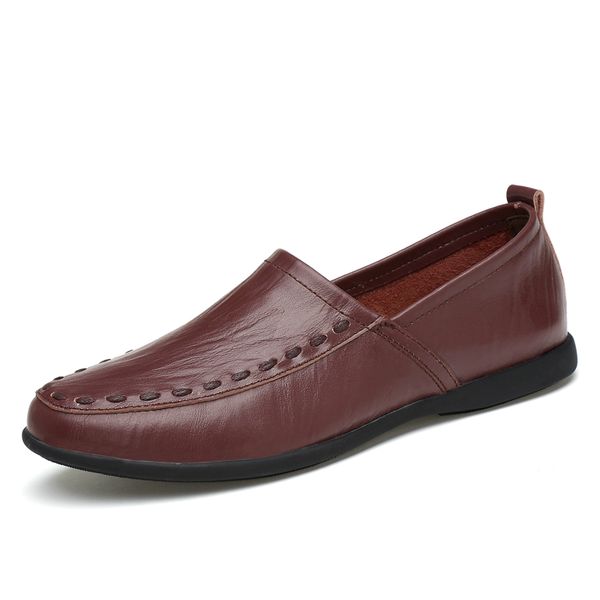 men leather casual shoes for summer spring solid genuine leather shoes normal size fashion super quality flats men, Black
men leather casual shoes for summer spring solid genuine leather shoes normal size fashion super quality flats men, Black