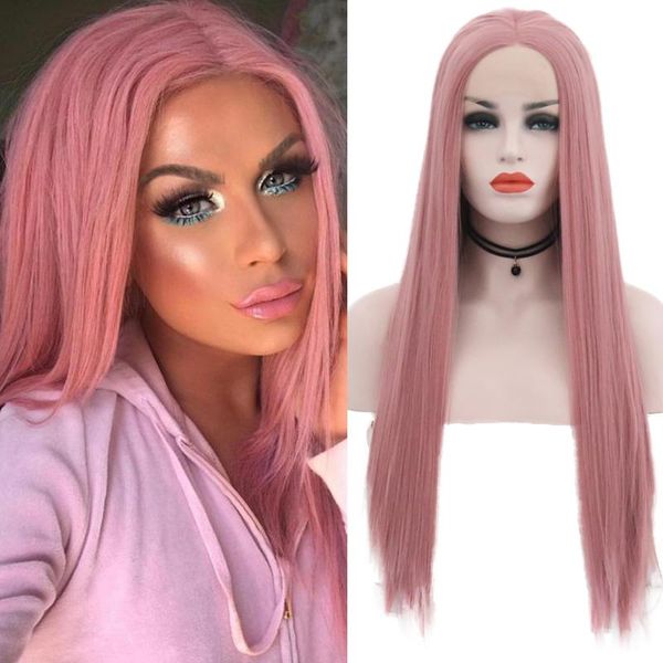 synthetic wigs quinlux glueless heat fiber pink long silky straight wig for women cosplay natural hairline lace front peach, Black
synthetic wigs quinlux glueless heat fiber pink long silky straight wig for women cosplay natural hairline lace front peach, Black