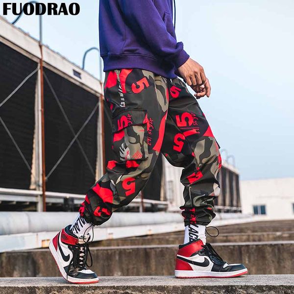 fuodrao original joggers pants men hip hop camouflage sweatpants harajuku korean harem pants streetwear casual pant k242, Black
fuodrao original joggers pants men hip hop camouflage sweatpants harajuku korean harem pants streetwear casual pant k242, Black