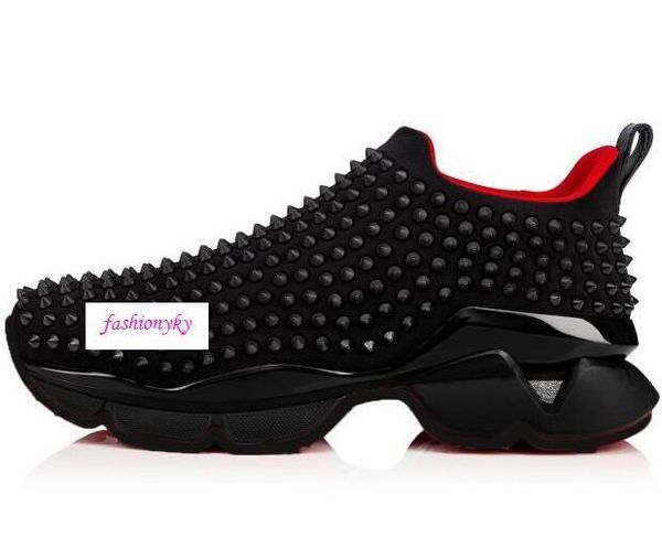 designer shoes spike sock studded spikes sneakers bottom mens womens spikes training shoes size35-46, Black
designer shoes spike sock studded spikes sneakers bottom mens womens spikes training shoes size35-46, Black