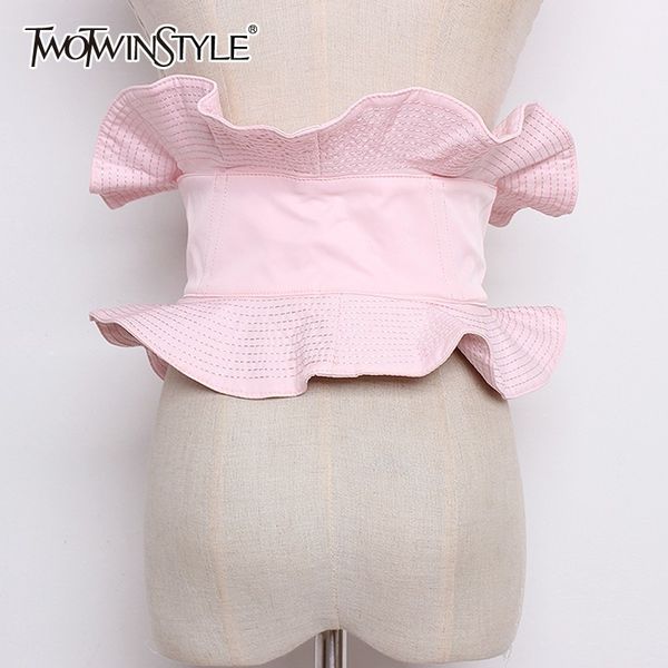 twotwinstyle new fashion cummerbunds belt for women clothes accessories black ruffles 64cm 68cm belts fashion new, Black;brown
twotwinstyle new fashion cummerbunds belt for women clothes accessories black ruffles 64cm 68cm belts fashion new, Black;brown