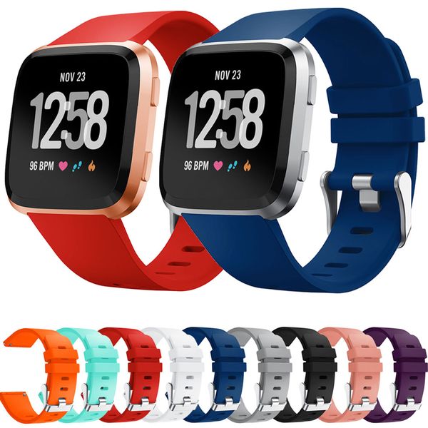silicone smart watch wrist band bracelet for versa strap reverse watch buckle replacement for versa lite strap, Black;brown
silicone smart watch wrist band bracelet for versa strap reverse watch buckle replacement for versa lite strap, Black;brown