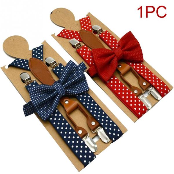 1 pcs polka dot bow tie suspenders for men women 4 clip leather bowtie braces for trousers navy red, Black;white
1 pcs polka dot bow tie suspenders for men women 4 clip leather bowtie braces for trousers navy red, Black;white