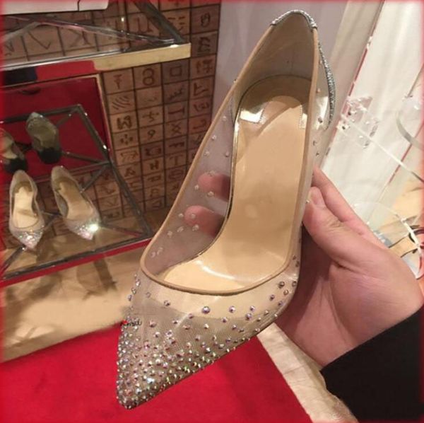 2019 new spring summer elegant styles women shoes rhinestone high heels crystals pointed toe mesh pumps woman red sole wedding s, Black
2019 new spring summer elegant styles women shoes rhinestone high heels crystals pointed toe mesh pumps woman red sole wedding s, Black