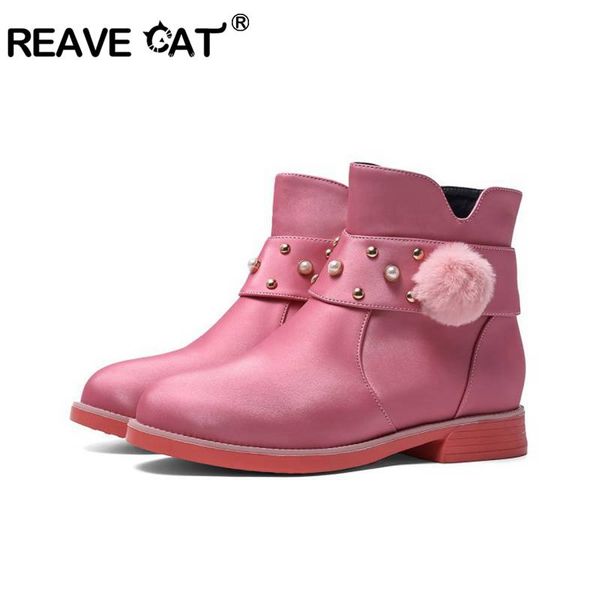 reave cat snow women winter' ankle boots faux leather round toe square heels metal decroation bukle flat with zipper size 26-39, Black;grey
reave cat snow women winter' ankle boots faux leather round toe square heels metal decroation bukle flat with zipper size 26-39, Black;grey