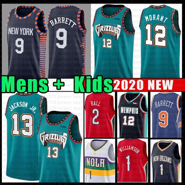 mens youth ja williamson 12 morant rj 9 barrett memphis jersey grizzlies new jaren york jackson jr. orleans knicks pelicans ball knox ii, Black;blue
mens youth ja williamson 12 morant rj 9 barrett memphis jersey grizzlies new jaren york jackson jr. orleans knicks pelicans ball knox ii, Black;blue