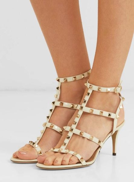 lady rock studs women sandals luxury designer party wedding brand sandalias femininas high heels zapatos mujer eu35-43, Black
lady rock studs women sandals luxury designer party wedding brand sandalias femininas high heels zapatos mujer eu35-43, Black