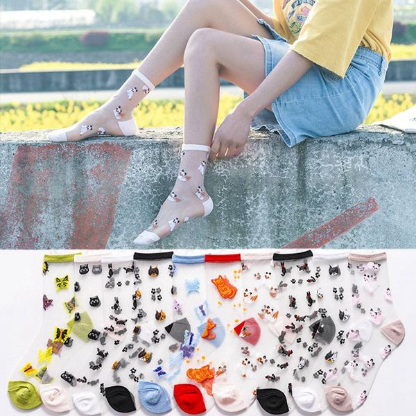 2020 spring summer new glass silk socks women cute animal japanese style socks ultra-thin transparent kawaii, Black;white
2020 spring summer new glass silk socks women cute animal japanese style socks ultra-thin transparent kawaii, Black;white