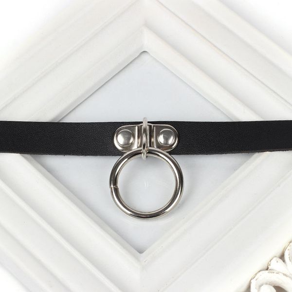 casual harajuku women solid adjustable pu leather choker necklace punk style female round ring accessories jewelry chocker, Silver
casual harajuku women solid adjustable pu leather choker necklace punk style female round ring accessories jewelry chocker, Silver