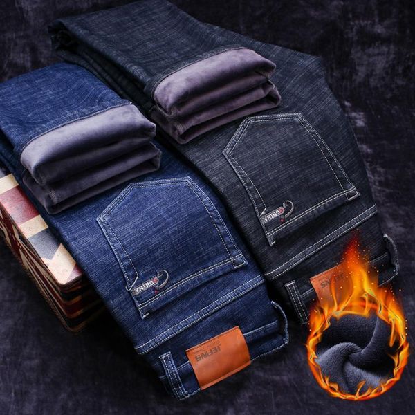 winter warm fleece men's jeans thick stretch denim fashion jean straight fit trousers cotton pants men large size 35 40 42 44 46, Blue
winter warm fleece men's jeans thick stretch denim fashion jean straight fit trousers cotton pants men large size 35 40 42 44 46, Blue