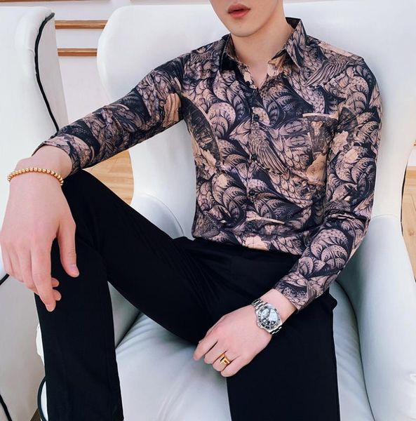 new luxury baroque shirts slim fit mens chemise homme 2020 spring social club shirt hombre camisa masculina, White;black
new luxury baroque shirts slim fit mens chemise homme 2020 spring social club shirt hombre camisa masculina, White;black