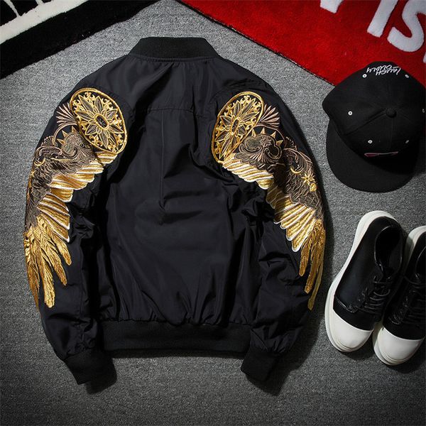 jackets mens wing design spring multi color embroidery bomber jacket men streetwear brand-clothing casual hip hop coat, Black;brown
jackets mens wing design spring multi color embroidery bomber jacket men streetwear brand-clothing casual hip hop coat, Black;brown
