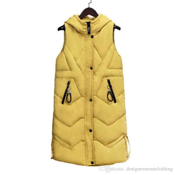 thick designer women down vest winter sleeveless solid color long hooded womens coats casual ladies loose outerwear, Black;white
thick designer women down vest winter sleeveless solid color long hooded womens coats casual ladies loose outerwear, Black;white