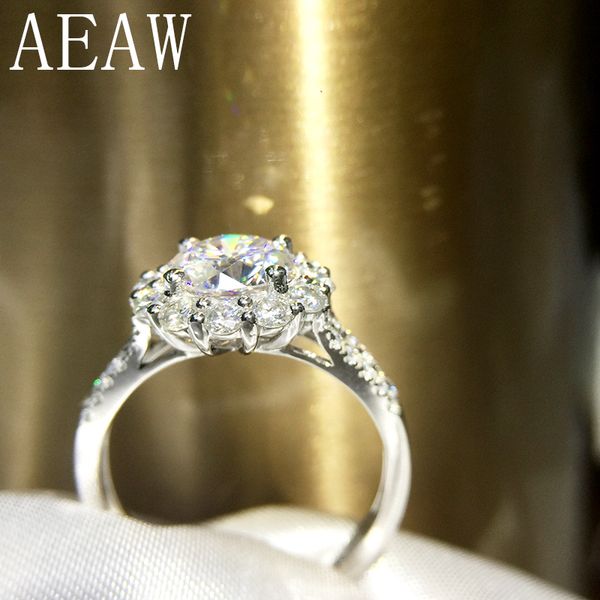 aeaw 2 ct 8mm round cut df color engagement&wedding diamond ring halo ring genuine 14k 585 white gold s200110, Slivery;golden
aeaw 2 ct 8mm round cut df color engagement&wedding diamond ring halo ring genuine 14k 585 white gold s200110, Slivery;golden