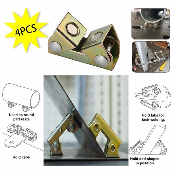 4pcs small magnetic v-type clamp welding holder welding fixture adjustable magnet v-pads metal working hand tools #n
4pcs small magnetic v-type clamp welding holder welding fixture adjustable magnet v-pads metal working hand tools #n