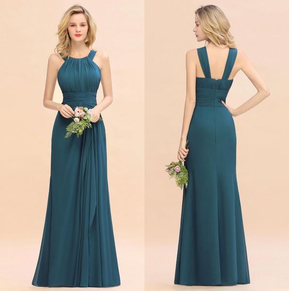 crew neck chiffon long bridesmaids dresses 2020 ruched long maid of honor wedding guest prom gowns plus size custom made bm0773, White;pink
crew neck chiffon long bridesmaids dresses 2020 ruched long maid of honor wedding guest prom gowns plus size custom made bm0773, White;pink