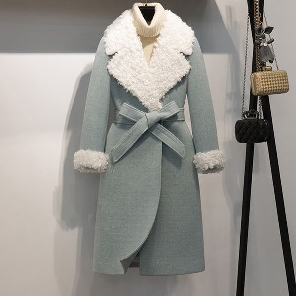 winter 2008 korean fashion light and luxurious lamb collar long windbreaker woolen jacket wool coat womens wool coats spring, Black
winter 2008 korean fashion light and luxurious lamb collar long windbreaker woolen jacket wool coat womens wool coats spring, Black