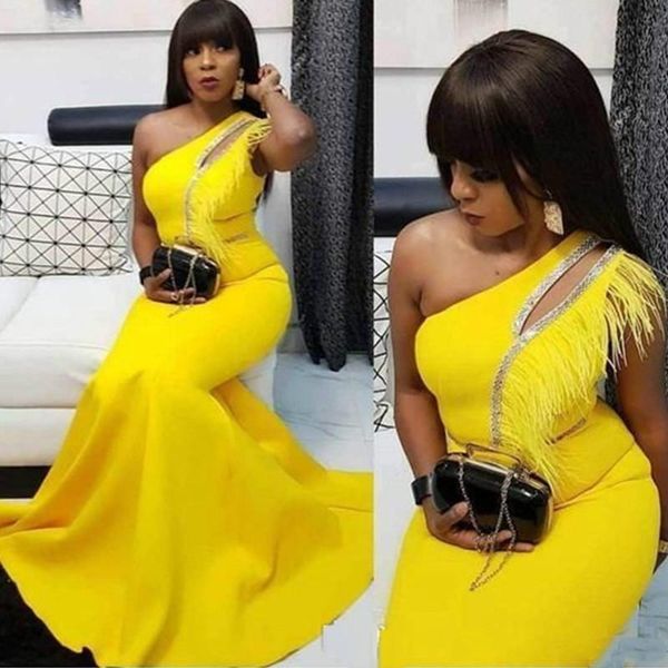 stunning yellow one shoulder feather mermaid evening dresses 2020 satin black girl african party prom dresses pageant gown robe de soiree pl, Black;red
stunning yellow one shoulder feather mermaid evening dresses 2020 satin black girl african party prom dresses pageant gown robe de soiree pl, Black;red