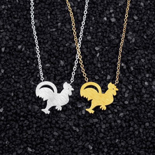 unique design stainless steel women necklace cute rooster shape pendant necklace fashion style cock animal statement, Silver
unique design stainless steel women necklace cute rooster shape pendant necklace fashion style cock animal statement, Silver