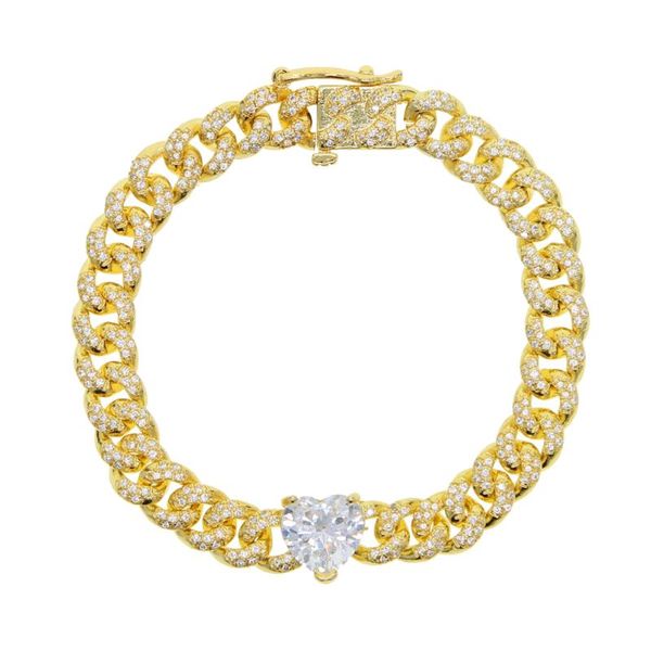 new heart cuban chain bracelet with gold color cz paved heart charm hip hop fashion punk braclet bangle jewelry for lady women, Black
new heart cuban chain bracelet with gold color cz paved heart charm hip hop fashion punk braclet bangle jewelry for lady women, Black