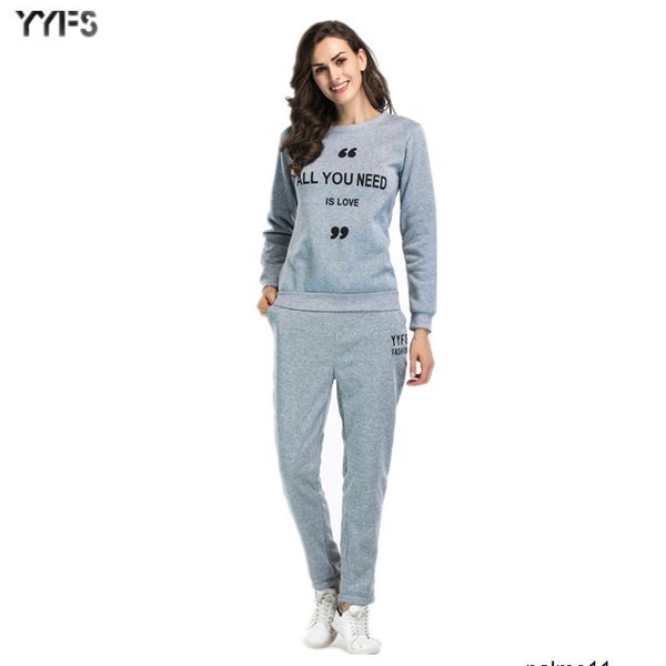 women designer large size sports suit female letter printed sweater casual pants two-piece women phfb, Gray
women designer large size sports suit female letter printed sweater casual pants two-piece women phfb, Gray
