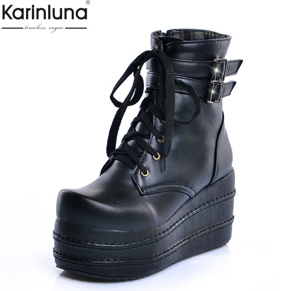 women's 2019 ins fashion big size 31-50 platform wedge heels ankle boots woman shoes cool street shoes women cosplay boots, Black
women's 2019 ins fashion big size 31-50 platform wedge heels ankle boots woman shoes cool street shoes women cosplay boots, Black