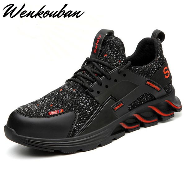 work shoes men mesh steel toe safety boots anti-slip outdoor men indestructible shoes plus size puncture proof boots, Black
work shoes men mesh steel toe safety boots anti-slip outdoor men indestructible shoes plus size puncture proof boots, Black