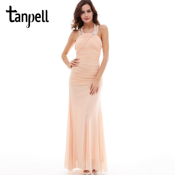 tanpell halter evening dress pearl pink sleeveless straight floor length dresses party beaded ruched long formal evening gown, White;black
tanpell halter evening dress pearl pink sleeveless straight floor length dresses party beaded ruched long formal evening gown, White;black