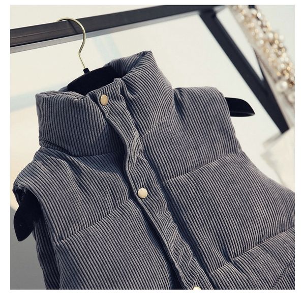 autumn clothing new style korean-style solid color loose-fit corduroy warm vest women's sleeveless waistcoat short cotton vest f outdoo, Blue;black
autumn clothing new style korean-style solid color loose-fit corduroy warm vest women's sleeveless waistcoat short cotton vest f outdoo, Blue;black