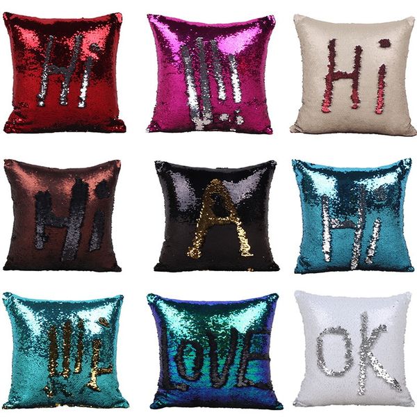 two-color sequins pillow case mermaid pillow covers home sofa car decor cushion 14 color square pillow case fa2798
two-color sequins pillow case mermaid pillow covers home sofa car decor cushion 14 color square pillow case fa2798