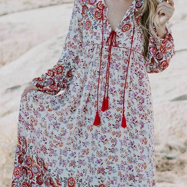 boho inspired summer dress bohemian floral print long sleeve tassel boho dress v-neck loose dress women hippie chic vestidos, Black;pink
boho inspired summer dress bohemian floral print long sleeve tassel boho dress v-neck loose dress women hippie chic vestidos, Black;pink